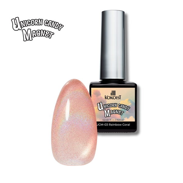 Unicorn Candy Magnet UCM-03 Rainbow Coral