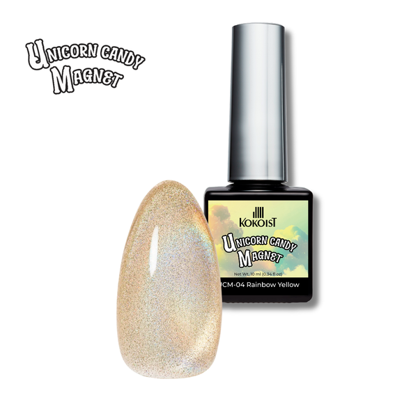 Unicorn Candy Magnet UCM-04 Rainbow Yellow