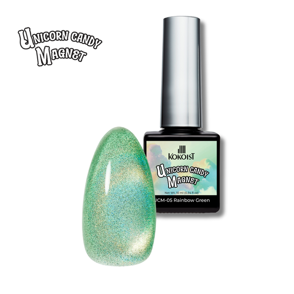 Unicorn Candy Magnet UCM-05 Rainbow Green