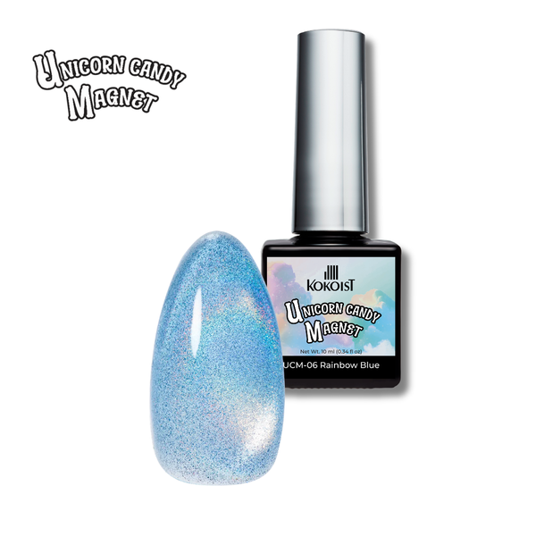 Unicorn Candy Magnet UCM-06 Rainbow Blue