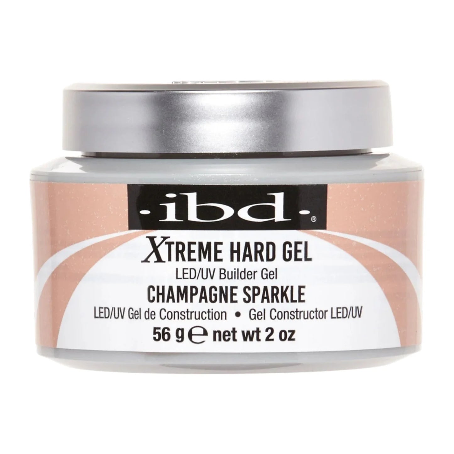 Xtreme Hard Gel LED/UV Builder Gel - Champagne Sparkle 2oz