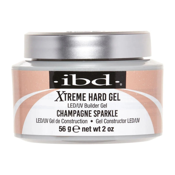 Xtreme Hard Gel LED/UV Builder Gel - Champagne Sparkle 2oz