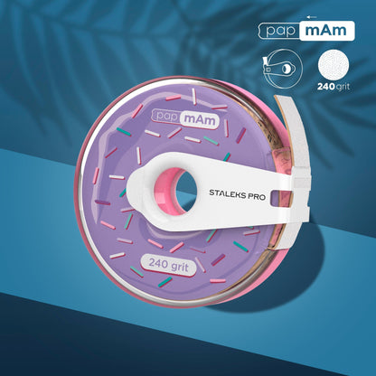 White Disposable Abrasive Tape papmAm Expert 240 Grit (Plastic Case)