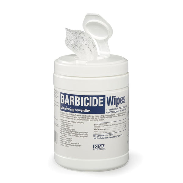 BARBICIDE DISINFECTING WIPES - 160 COUNT