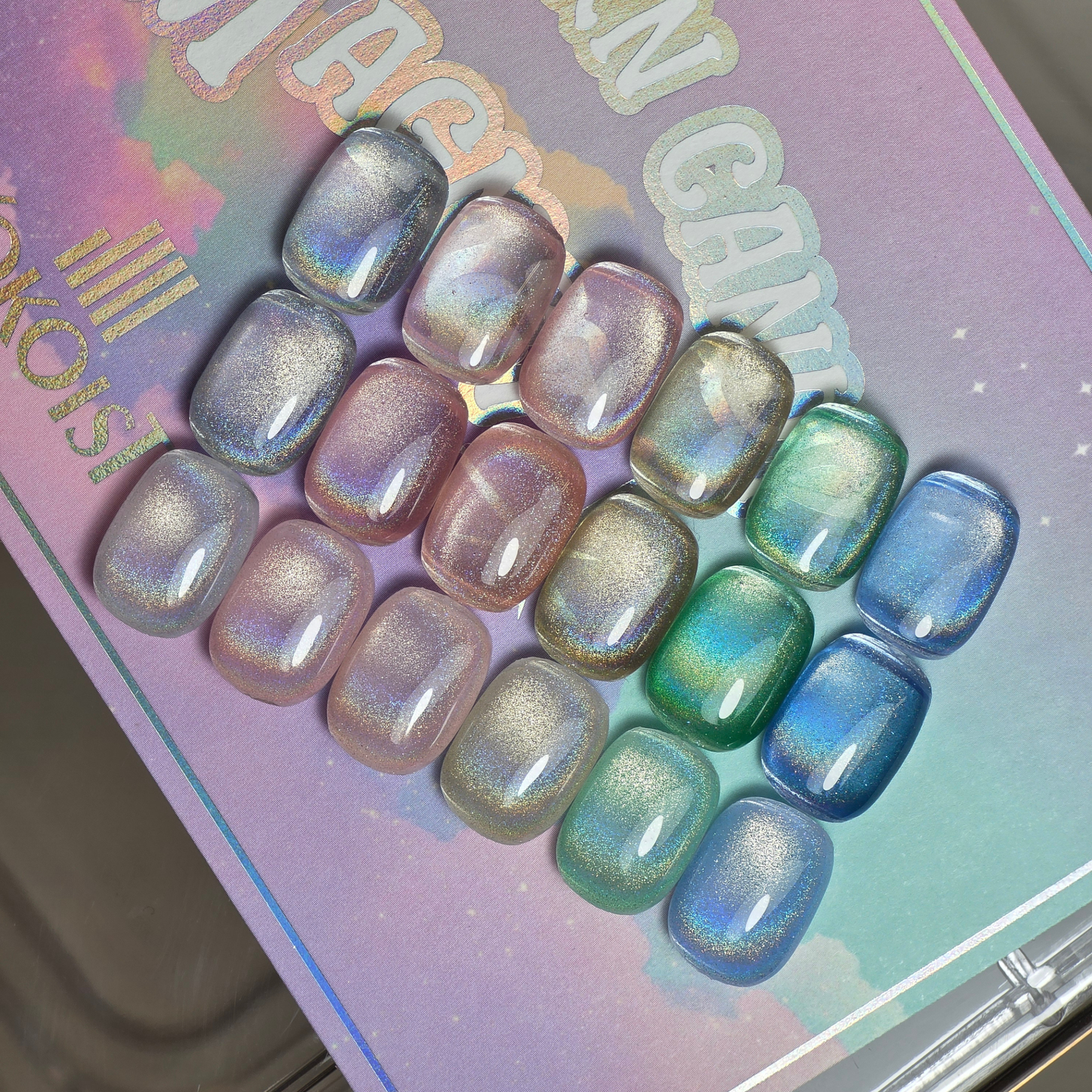 Unicorn Candy Magnet UCM-06 Rainbow Blue