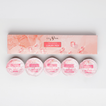 Luxury Pink Diamond Pedicure Spa 5 In 1 Kit