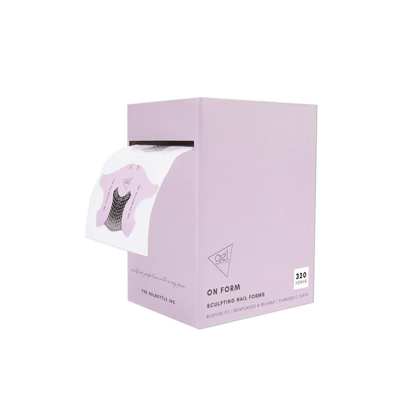 THE GEL BOTTLE NAIL FORMS SCULPTING ON FRM 320 FORMS