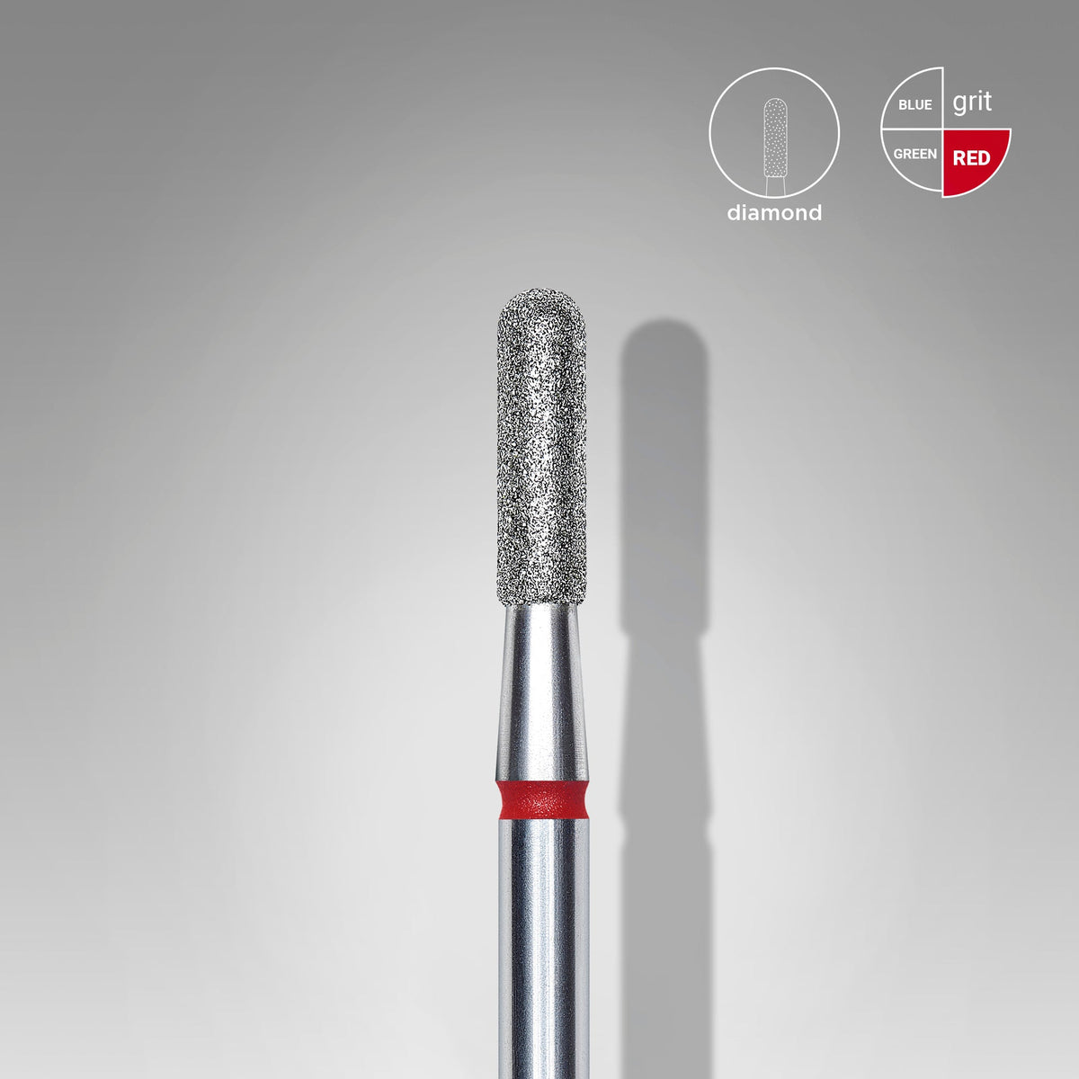 Staleks Pro Diamond Drill Bit Rounded Cylinder Red 2.3mm