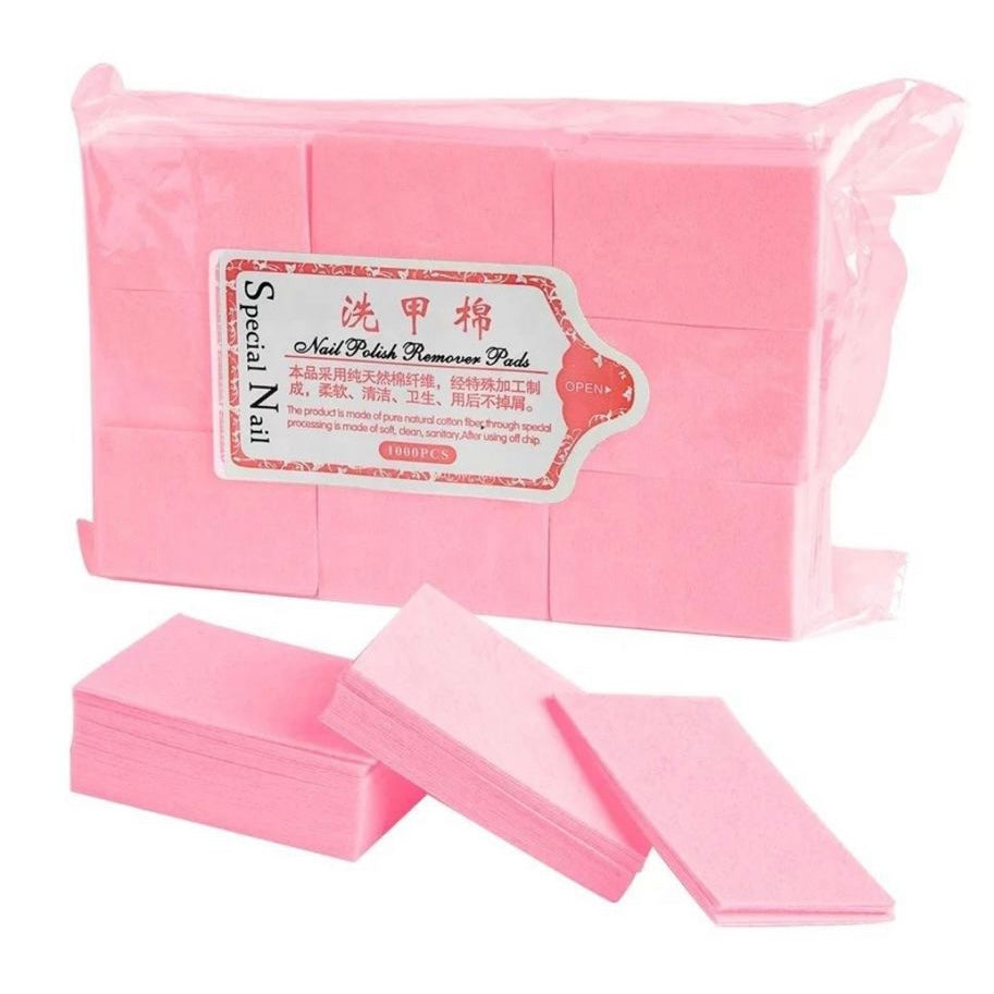 Pink Lint Free Nail Wipes