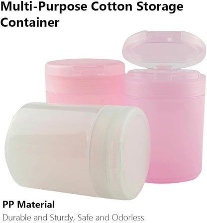 Nail Cotton Pad Storage Container with Press-Top Lid
