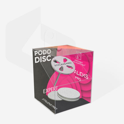 Pedicure disc PODODISC M (20 mm) EXPERT and set of Disposable Files 180 Grit 5 pcs
