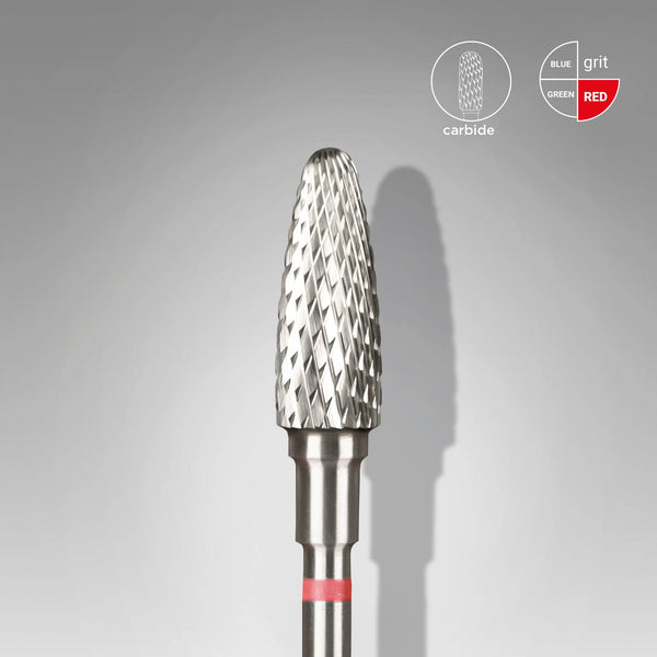 Carbide Nail Drill Bit "corn" red, 5 mm