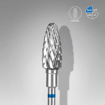 Carbide Nail Drill Bit "corn" blue, 6 mm