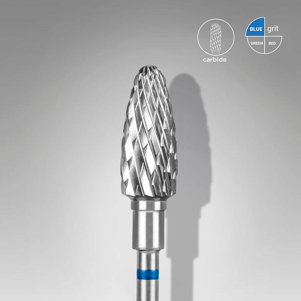 Carbide Nail Drill Bit "corn" blue, 6 mm