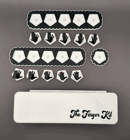 The Finger Kit - White Tie