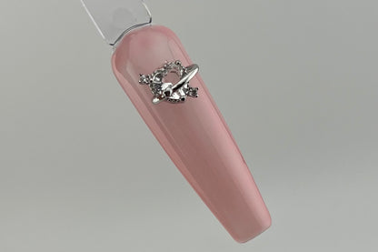 Heart With Ring Nail Charm