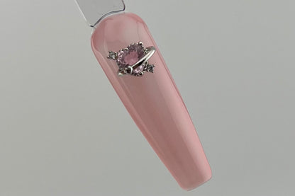 Heart With Ring Nail Charm
