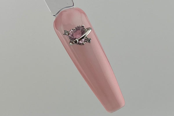 Heart with Ring Nail Charm