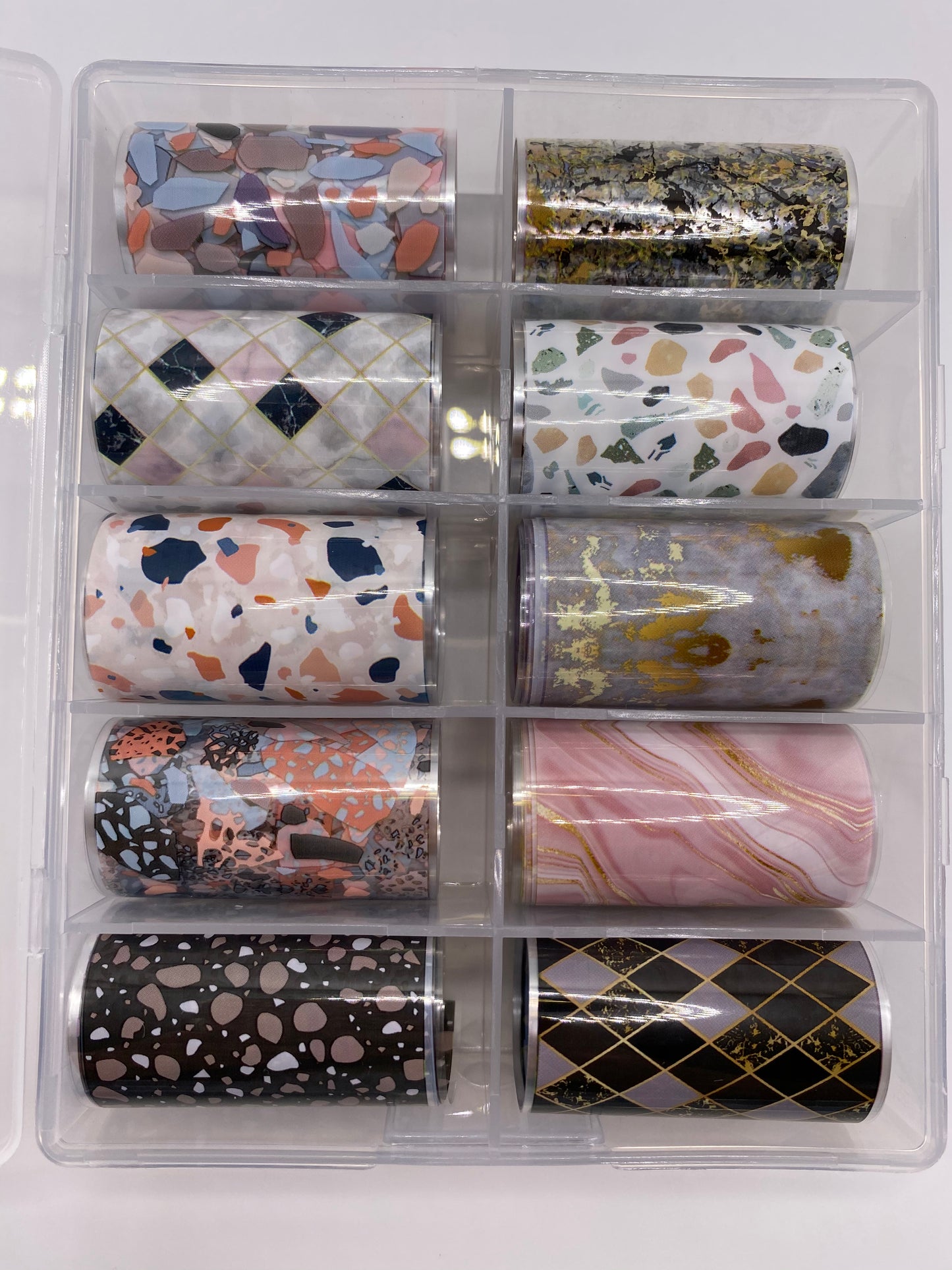 Mix Pattern Nail Foil Box